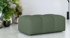 OTTO home Polsterhocker »TUURE Sitzhocker, Bubble-Optik, Maße B/T/H: 124/80/46 cm« moderne Steppung, hoher Sitzkomfort und modernes Design