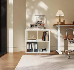 OTTO home Raumteilerregal »IZOLA, Raumteiler, Aktenregal, Würfelregal,« mit 4 Fächern, quer und hochkant stellbar,(B/T/H) 76x37x76 cm