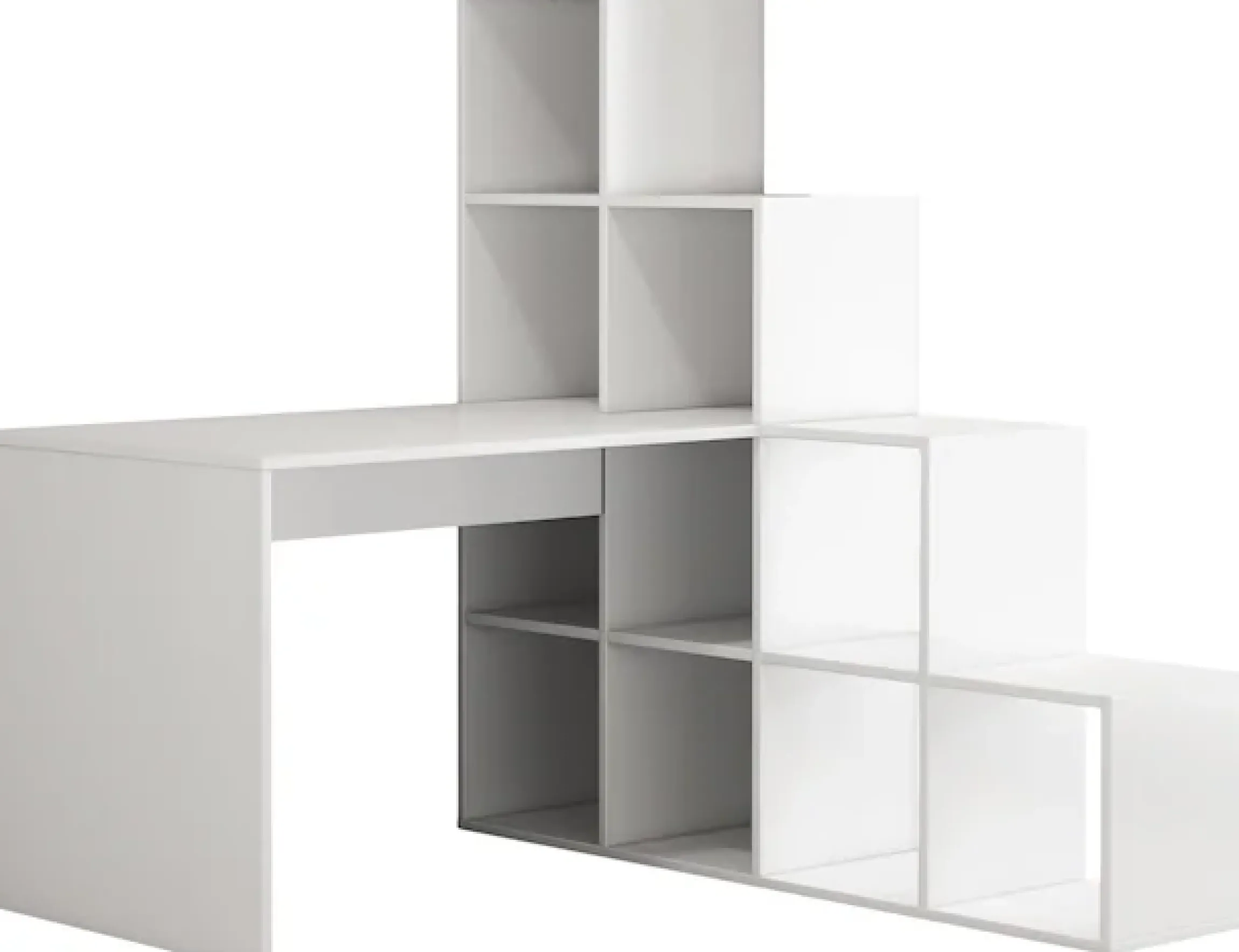 OTTO home Regal-Schreibtisch »Ciela« flexible Aufstellmöglichkeiten, wechselseitigmontierbar, B. 137 cm
