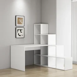 OTTO home Regal-Schreibtisch »Ciela« flexible Aufstellmöglichkeiten, wechselseitigmontierbar, B. 137 cm