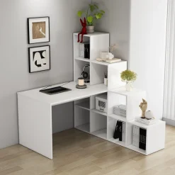 OTTO home Regal-Schreibtisch »Ciela« flexible Aufstellmöglichkeiten, wechselseitigmontierbar, B. 137 cm