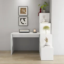 OTTO home Regal-Schreibtisch »Ciela« flexible Aufstellmöglichkeiten, wechselseitigmontierbar, B. 137 cm