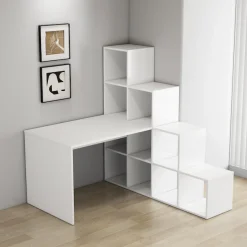 OTTO home Regal-Schreibtisch »Ciela« flexible Aufstellmöglichkeiten, wechselseitigmontierbar, B. 137 cm