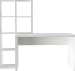 OTTO home Regal-Schreibtisch »Triest, Computertisch mit Raumtrenner, Breite 156 cm« , Regalelement flexibel montierbar, 6 Fächer, Tischbreite 120 cm