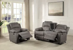 OTTO home Relaxsessel »Cicero« mit Relaxfunktion, Federkern und Getränkehalter