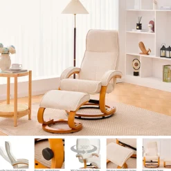 OTTO home Relaxsessel »mit Hocker PARIS Microfaser - OTTO. Verlässliche Qualität.« Set, bestehend aus Sessel und Hocker, 2 Stk. tlg. Relaxfunktion, Dreh- und Kippfunktion, Unser Dauertiefpreis