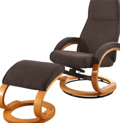 OTTO home Relaxsessel »mit Hocker PARIS Microfaser - OTTO. Verlässliche Qualität.« Set, bestehend aus Sessel und Hocker, 2 Stk. tlg. Relaxfunktion, Dreh- und Kippfunktion, Unser Dauertiefpreis