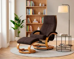 OTTO home Relaxsessel »mit Hocker PARIS Microfaser - OTTO. Verlässliche Qualität.« Set, bestehend aus Sessel und Hocker, 2 Stk. tlg. Relaxfunktion, Dreh- und Kippfunktion, Unser Dauertiefpreis