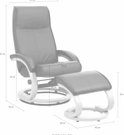 OTTO home Relaxsessel »mit Hocker PARIS Microfaser - OTTO. Verlässliche Qualität.« Set, bestehend aus Sessel und Hocker, 2 Stk. tlg. Relaxfunktion, Dreh- und Kippfunktion, Unser Dauertiefpreis