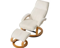 OTTO home Relaxsessel »mit Hocker PARIS neu: Cord - OTTO. Verlässliche Qualität.« Set, bestehend aus Sessel und Hocker, 2 Stk. tlg. manuelle Relaxfunktion mit Drehfunktion, neu: Cord-Bezug