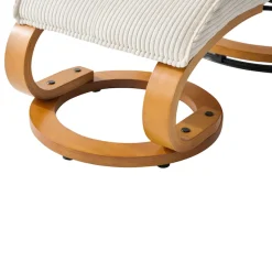 OTTO home Relaxsessel »mit Hocker PARIS neu: Cord - OTTO. Verlässliche Qualität.« Set, bestehend aus Sessel und Hocker, 2 Stk. tlg. manuelle Relaxfunktion mit Drehfunktion, neu: Cord-Bezug