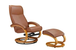 OTTO home Relaxsessel »mit Hocker PARIS Naturleder- OTTO. Verlässliche Qualität.« Set, bestehend aus Sessel und Hocker, 2 Stk. tlg. Relaxfunktion, Dreh- und Kippfunktion, Unser Dauertiefpreis