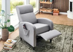 OTTO home Relaxsessel »Tom« mit Relaxfunktion, inklusive seitlicher Tasche, TV-Sessel mit Funktion