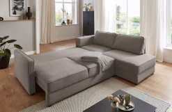 OTTO home Schlafsofa »Chill« Ecksofa mit Schlaffunktion und Bettkasten