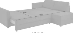 OTTO home Schlafsofa »Chill« Ecksofa mit Schlaffunktion und Bettkasten
