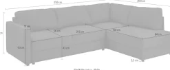 OTTO home Schlafsofa »Chill« Ecksofa mit Schlaffunktion und Bettkasten