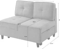 OTTO home Schlafsofa »Freddy, Loungesessel, Gästebett, Problemlöser« wandelbar zum Loungesessel, Relaxliege und Gästebett, inkl. Kissen