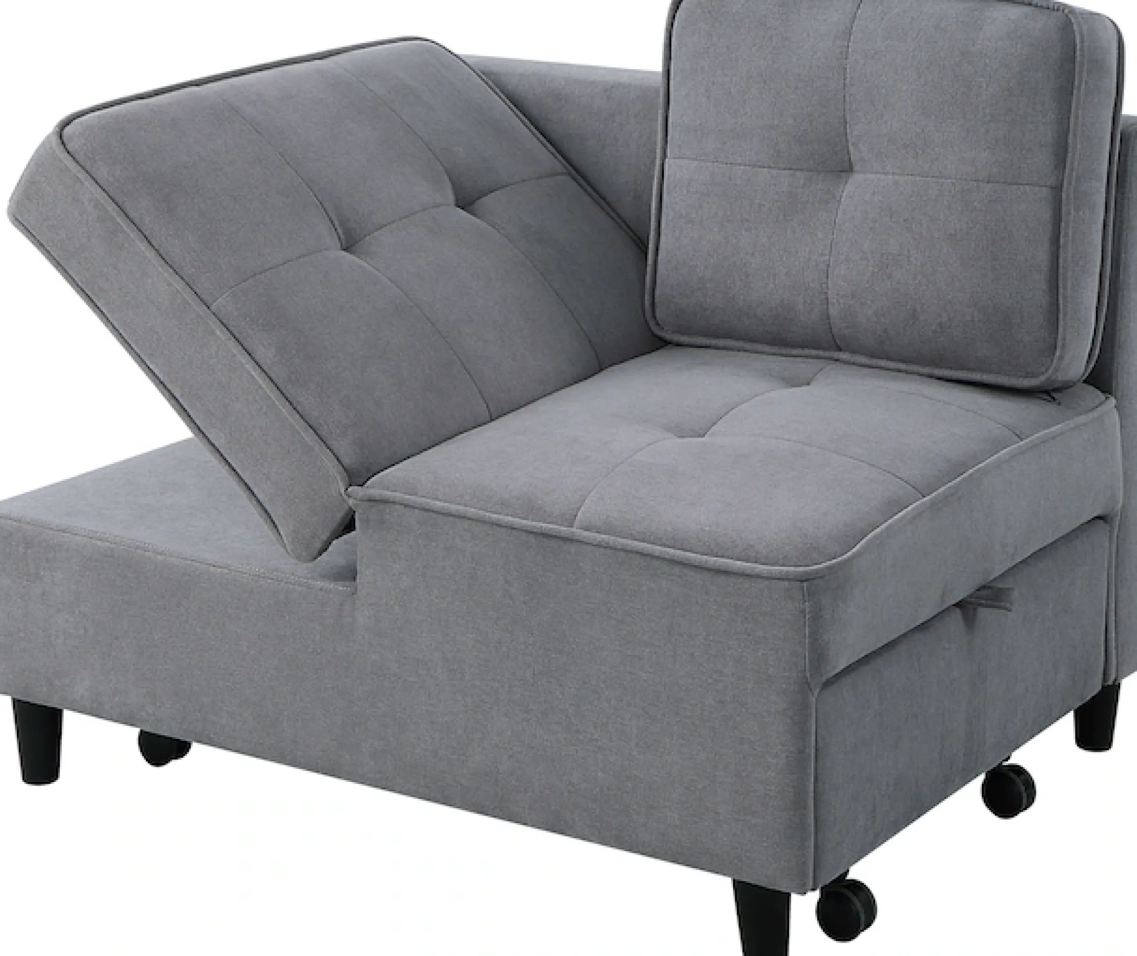 OTTO home Schlafsofa »Freddy, Loungesessel, Gästebett, Problemlöser« wandelbar zum Loungesessel, Relaxliege und Gästebett, inkl. Kissen