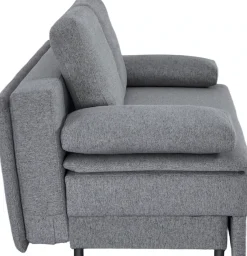 OTTO home Schlafsofa »JANNIKO Feinstruktur, Breite: 193 cm, Liegefläche 124x193 cm« mit Bettfunktion & Bettkasten, Matten-Polsterung