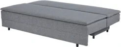 OTTO home Schlafsofa »JANNIKO Feinstruktur, Breite: 193 cm, Liegefläche 124x193 cm« mit Bettfunktion & Bettkasten, Matten-Polsterung
