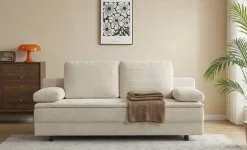 OTTO home Schlafsofa »JANNIKO Cord, Breite: 193 cm, Liegefläche 124x193 cm, softer Cord« mit Bettfunktion & Bettkasten