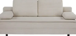 OTTO home Schlafsofa »JANNIKO Cord, Breite: 193 cm, Liegefläche 124x193 cm, softer Cord« mit Bettfunktion & Bettkasten