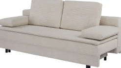 OTTO home Schlafsofa »JANNIKO Cord, Breite: 193 cm, Liegefläche 124x193 cm, softer Cord« mit Bettfunktion & Bettkasten
