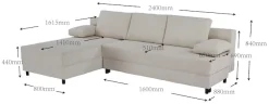 OTTO home Schlafsofa mit Bettfunktion & Bettkasten