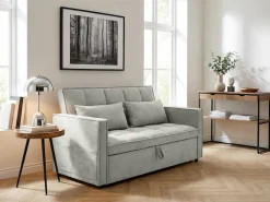 OTTO home Schlafsofa »STEFFO, 159 cm, 2-Sitzer, mit verstellbarer Rückenlehne« Klappmechanismus, Feinstruktur-Bezug, natürliche Farben