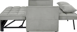 OTTO home Schlafsofa »STEFFO, 159 cm, 2-Sitzer, mit verstellbarer Rückenlehne« Klappmechanismus, Feinstruktur-Bezug, natürliche Farben