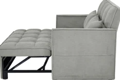 OTTO home Schlafsofa »STEFFO, 159 cm, 2-Sitzer, mit verstellbarer Rückenlehne« Klappmechanismus, Feinstruktur-Bezug, natürliche Farben