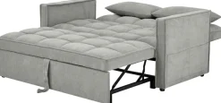 OTTO home Schlafsofa »STEFFO, 159 cm, 2-Sitzer, mit verstellbarer Rückenlehne« Klappmechanismus, Feinstruktur-Bezug, natürliche Farben