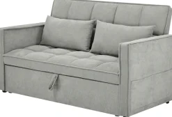 OTTO home Schlafsofa »STEFFO, 159 cm, 2-Sitzer, mit verstellbarer Rückenlehne« Klappmechanismus, Feinstruktur-Bezug, natürliche Farben
