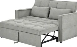 OTTO home Schlafsofa »STEFFO, 159 cm, 2-Sitzer, mit verstellbarer Rückenlehne« Klappmechanismus, Feinstruktur-Bezug, natürliche Farben