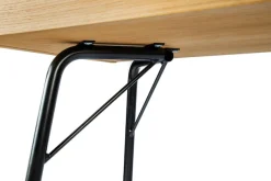 OTTO home Schminktisch »Birmingham Frisiertisch mit Spiegel Ø 71 cm, Arbeitsplatte 110/50 cm« besonderes Design, Breite 115 cm, FSC®-zertifiziert