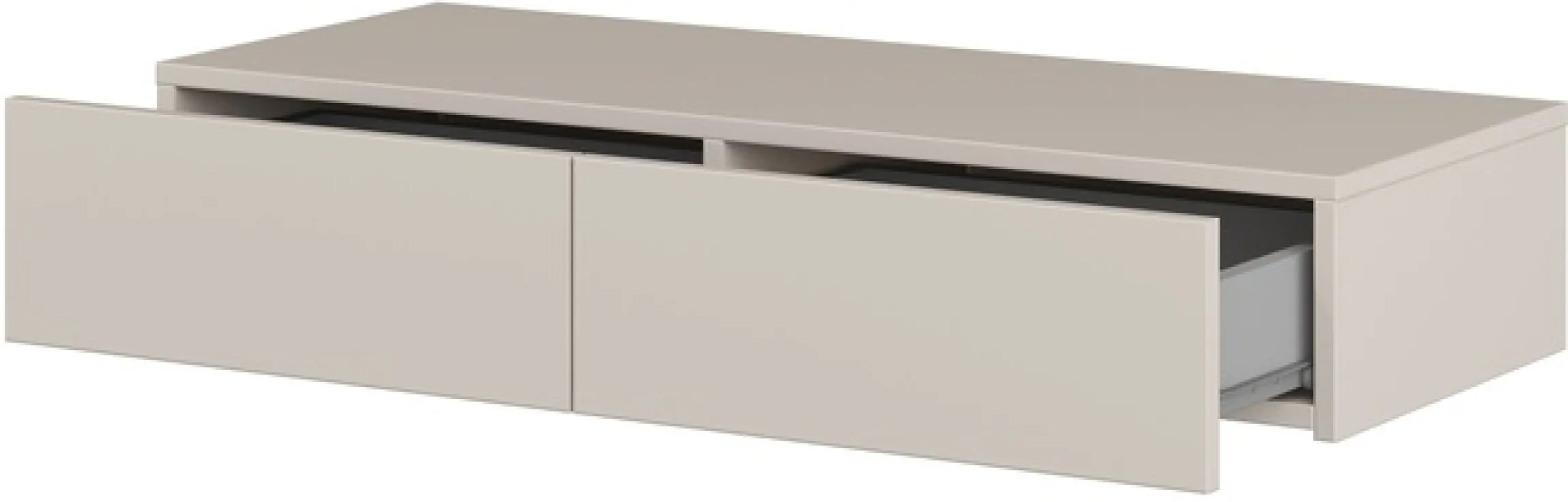OTTO home Schminktisch »Jukon, Breite 90 cm, moderner Schminktisch, hängend, mit 2 Schubladen« ohne Spiegel,Hängende Schminktisch, grifflos