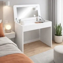 OTTO home Schminktisch »Trympo 7, Kosmetiktisch, Frisiertisch, Schminkkommode, Toilettentisch« Schminktisch mit Spiegel und Stauraum, Breite 80cm