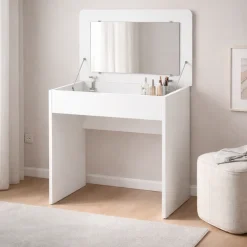 OTTO home Schminktisch »Trympo 7, Kosmetiktisch, Frisiertisch, Schminkkommode, Toilettentisch« Schminktisch mit Spiegel und Stauraum, Breite 80cm