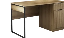 OTTO home Schreibtisch »Aspea« mit Schublade, ausreichend Stauraum, moderne Rillenoptik, B. 120 cm