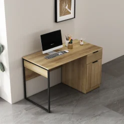 OTTO home Schreibtisch »Aspea« mit Schublade, ausreichend Stauraum, moderne Rillenoptik, B. 120 cm