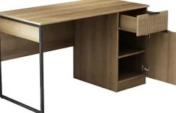 OTTO home Schreibtisch »Aspea« mit Schublade, ausreichend Stauraum, moderne Rillenoptik, B. 120 cm