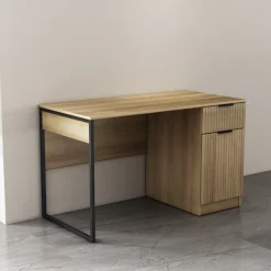 OTTO home Schreibtisch »Aspea« mit Schublade, ausreichend Stauraum, moderne Rillenoptik, B. 120 cm