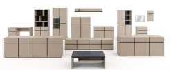 OTTO home Schreibtisch »Cross, Breite 130 cm, praktischer Computertisch« Bürotisch mit 1 Schublade und Tür, Tischplatte mit Kabeldurchführung