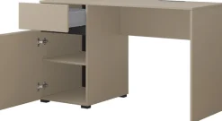 OTTO home Schreibtisch »Cross, Breite 130 cm, praktischer Computertisch« Bürotisch mit 1 Schublade und Tür, Tischplatte mit Kabeldurchführung