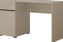 OTTO home Schreibtisch »Cross, Breite 130 cm, praktischer Computertisch« Bürotisch mit 1 Schublade und Tür, Tischplatte mit Kabeldurchführung