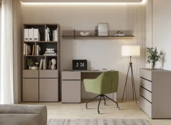 OTTO home Schreibtisch »Cross, Breite 130 cm, praktischer Computertisch« Bürotisch mit 1 Schublade und Tür, Tischplatte mit Kabeldurchführung