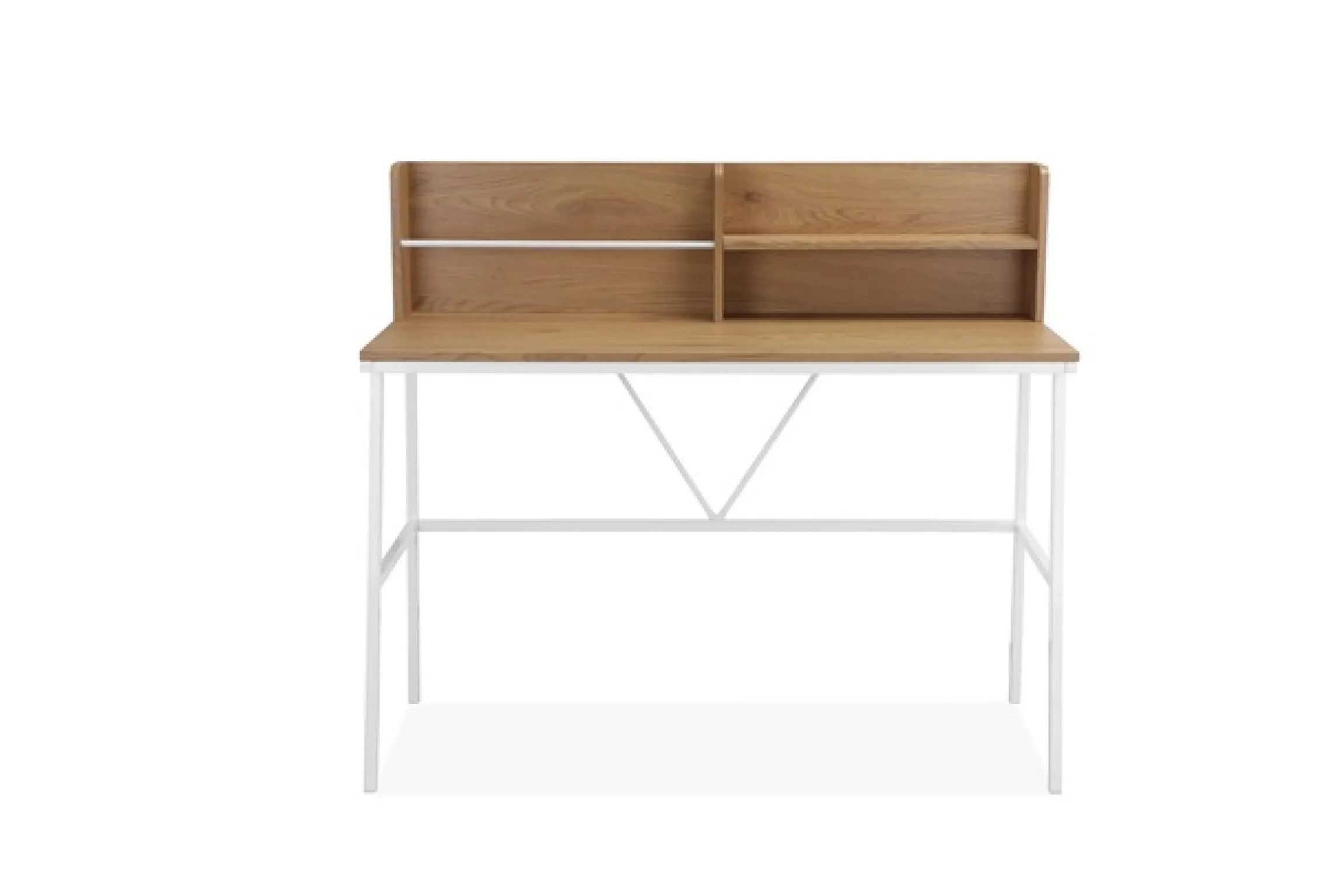 OTTO home Schreibtisch »Jaxson« 1 Stk. tlg. weißes Gestell aus Metall,Breite 120 cm