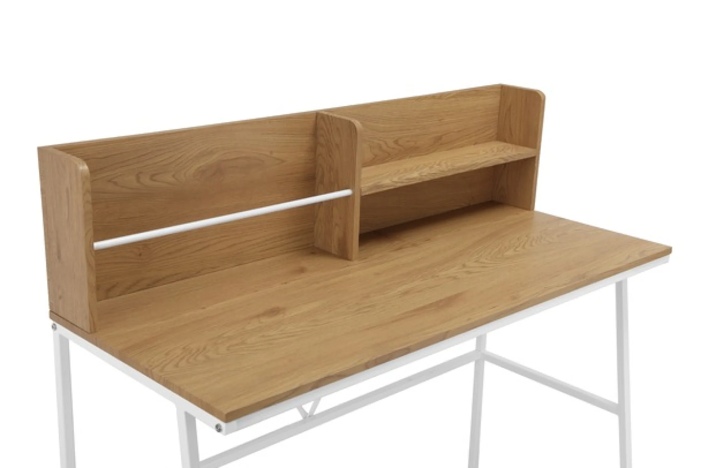 OTTO home Schreibtisch »Jaxson« 1 Stk. tlg. weißes Gestell aus Metall,Breite 120 cm