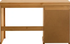 OTTO home Schreibtisch »Konrad« aus zertifiziertem Massivholz, mit Schubladen, Breite 129 cm