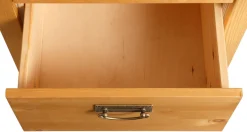 OTTO home Schreibtisch »Konrad« aus zertifiziertem Massivholz, mit Schubladen, Breite 129 cm